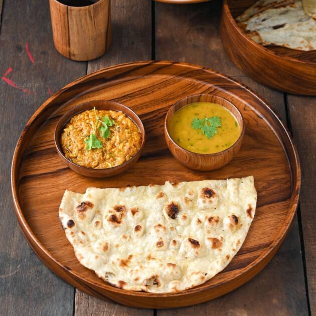 Handcrafted Wooden Plate / Dish – Quarter, Set of 6