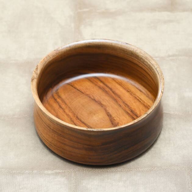 Handcrafted Wooden Serving Bowl Set Large